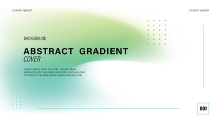 Abstract green gradient geometric background with modern mesh for business cover and minimalist web banner