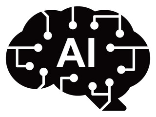 次世代の産業を支える人工知能AIと半導体チップのコンセプトベクターイラスト