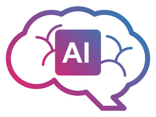 次世代の産業を支える人工知能AIと半導体チップのコンセプトベクターイラスト