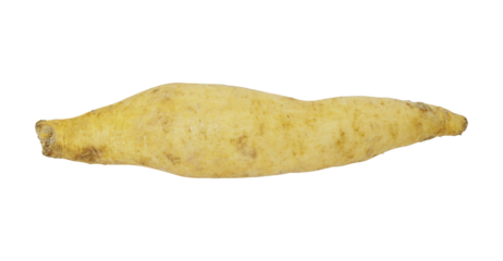 whole fresh sweet potato isolated