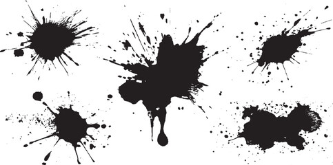 Big collection of black paint, ink brush strokes, brushes, lines, grungy. Dirty artistic design elements, boxes, frames. Vector illustration. Black ink brush strokes vector set
