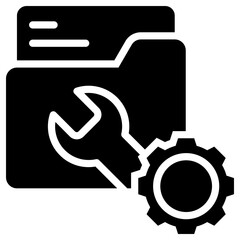 settings icon isolated on white background. vector illustration icon for data Science technology and other business