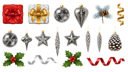 Christmas ornaments and decorative gifts collection.