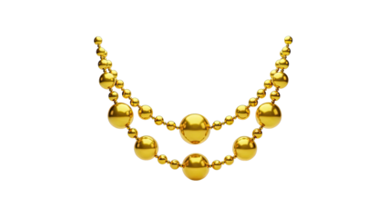 Gold Beaded Necklace