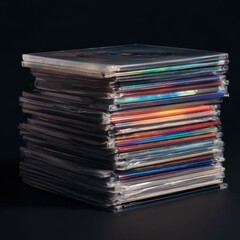 Collection of vintage LaserDiscs in sleeves