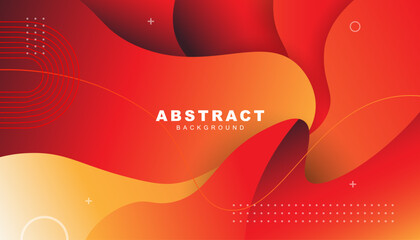 Modern Abstract Red Orange Fluid Gradient Background for Corporate Branding and Business Design Vector
