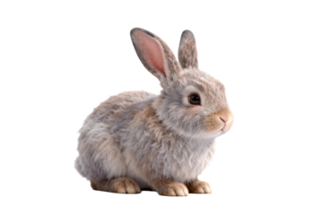 Adorable Fluffy Baby Rabbit with Soft Fur