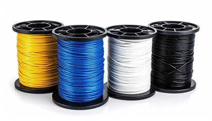 Colored Wire Spools.