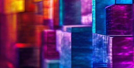 abstract background of colorful cubes