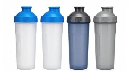 Shaker bottles with isolated.