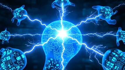 Conceptual AI Brain with Circuitry Connecting to Neural Network, Illustrating Advanced Artificial Intelligence and Breakthroughs in AI Drug Discovery, Data Processing, and Innovative Solutions. - Powered by Adobe