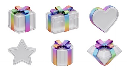 Gift Box Celebration Icon Set
