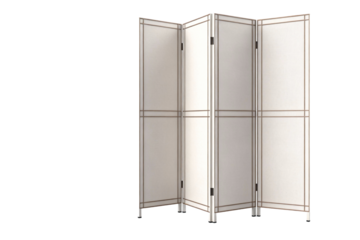 Modular Room Divider with Fabric Panels