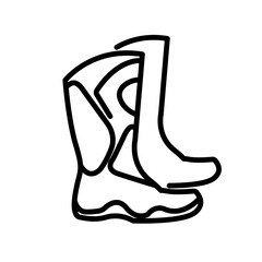 Boot icon design template