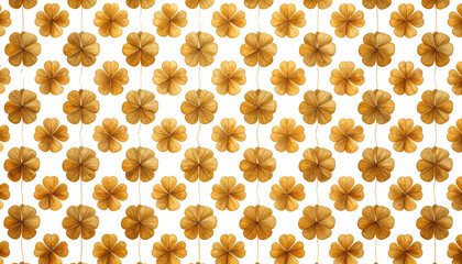 Repeating pattern of small, circular, flower-like objects on black