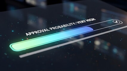 Blue internet browser concept with technology and data elements