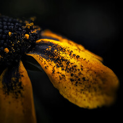 Pollinated flower close-up nature macro photography vibrant environment artistic viewpoint beauty concept