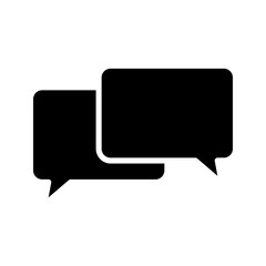 Naklejka premium Simple message icon, simple chat icon