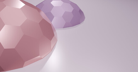 abstract pink crystal ball background