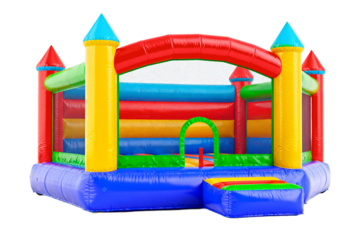 Colorful Inflatable Bounce House for Outdoor Fun