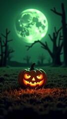 halloween background with pumpkins