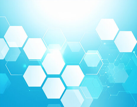 Abstract hexagonal pattern - Powered by Adobe