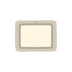 タブレット 手描き パステル 余白 アイコン イラスト