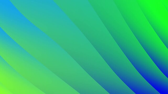 Blue with green gradient wave motion 4k backgorund seamless looping
