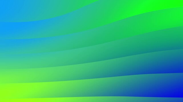 Blue with green gradient wave motion 4k backgorund seamless looping