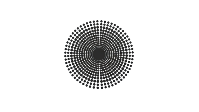 Concentric Dot Tunnel Illusion - Powered by Adobe