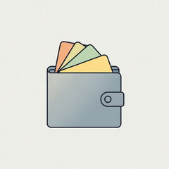 Multi-card digital wallet icon