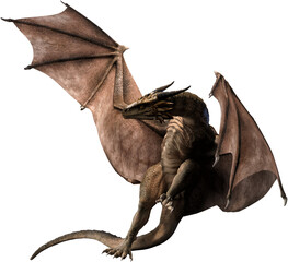 3d render, fantasy dragon, mythological creature © david