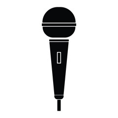 microphone icon on white background