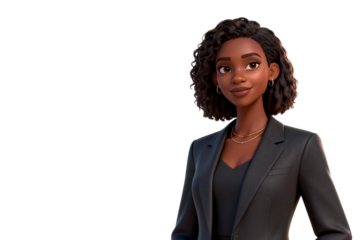 Stylish Professional Woman in Formal Business Suit