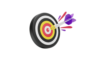 Dart Hitting Bullseye
