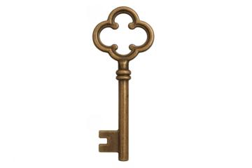 Vintage skeleton key unlocking mystery and security solutions