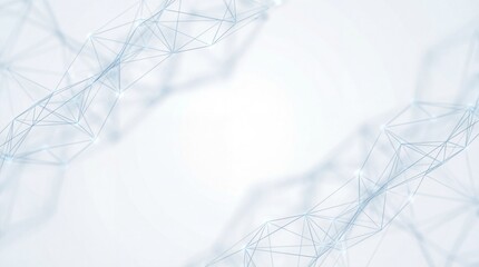 Clean abstract technology background with digital network frame and white copy space