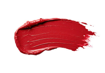 Crimson Lipstick Swatch: Rich Texture and Bold Color Application
