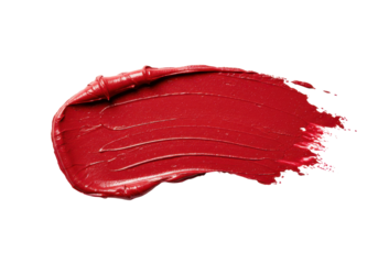 Crimson Lipstick Swatch: Rich Texture and Bold Color Application