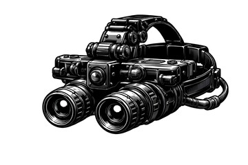 Tactical Night Vision Goggles Vector