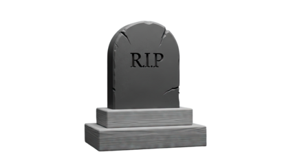 Tombstone with RIP inscription