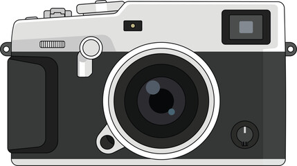 Modern Retro Digital Camera