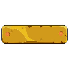 illustration Cartoon Stone Interface Button Design