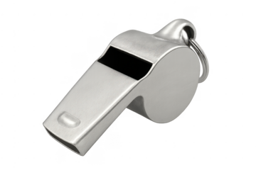 Metal whistle signaling attention for sports and events