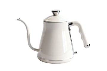 Modern White Pour Over Kettle for Coffee