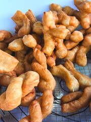 Patongko morning Chinese food style as close-up street food photography