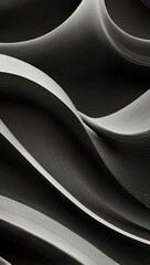 Minimalist Black & White Geometric Abstract Pattern