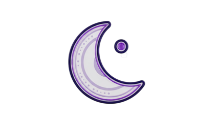 Crescent Moon and Star Icon