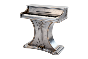 Ornate Vintage Electronic Piano with Ornate Stand