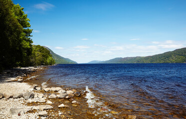 Loch Ness lake in Scotland